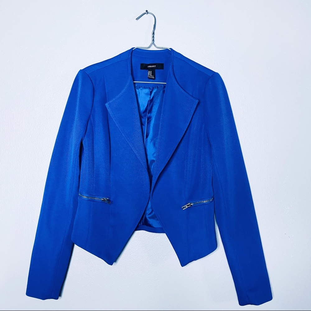 FOREVER 21 Blue Blazer - MEDIUM